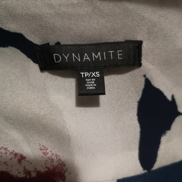 Dynamite Cold Shoulder Floral Blouse - Picture 3 of 3